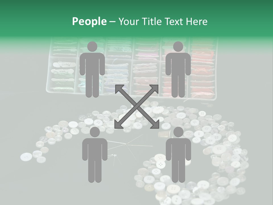 Spool Thimble Needlework PowerPoint Template