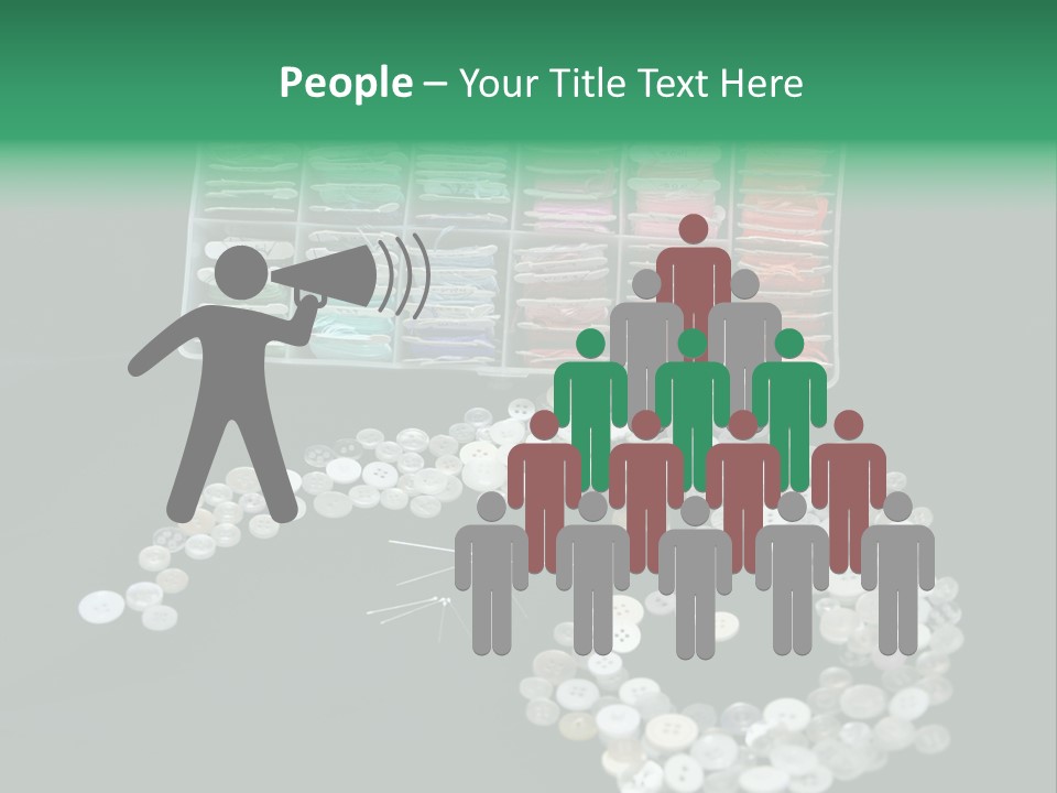 Spool Thimble Needlework PowerPoint Template