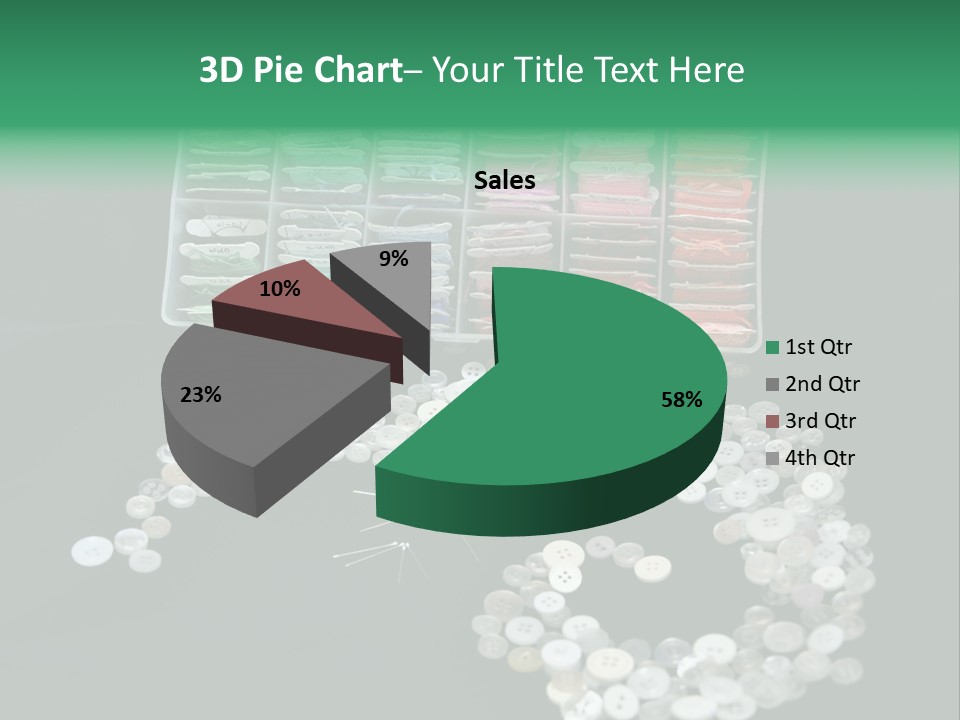 Spool Thimble Needlework PowerPoint Template
