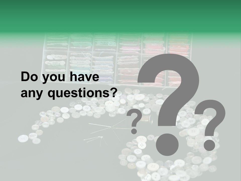 Spool Thimble Needlework PowerPoint Template