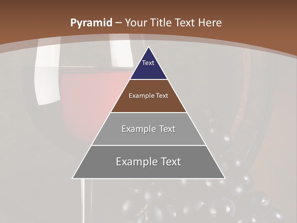 Wood Grapes Glass PowerPoint Template