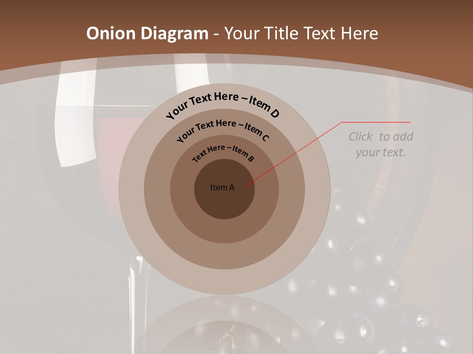 Wood Grapes Glass PowerPoint Template