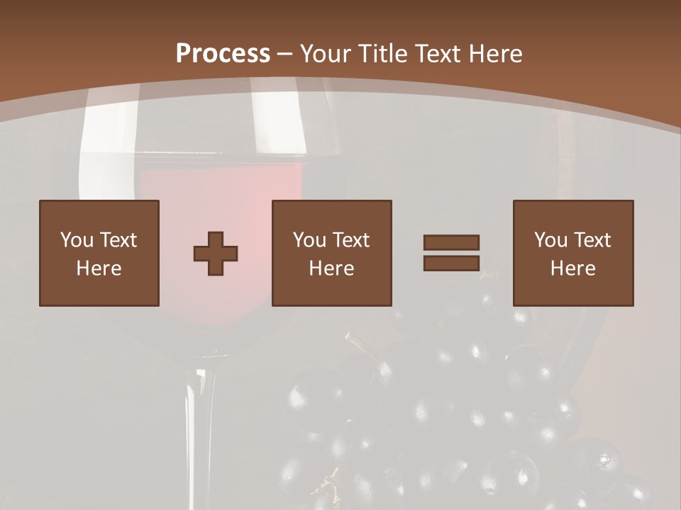 Wood Grapes Glass PowerPoint Template