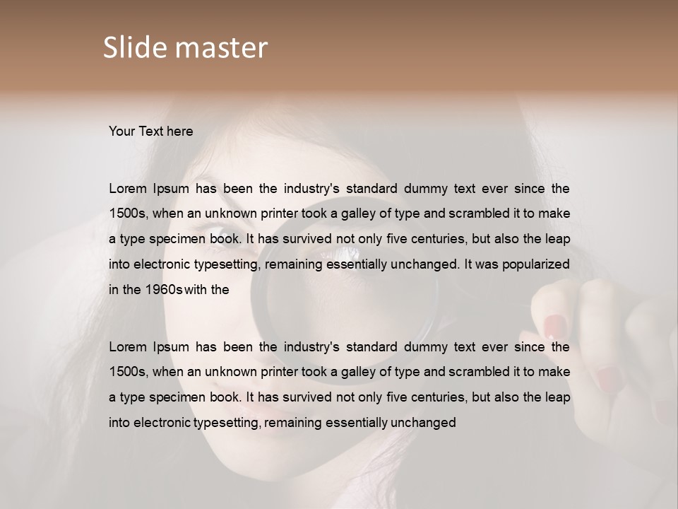 Watching Detail Humor PowerPoint Template