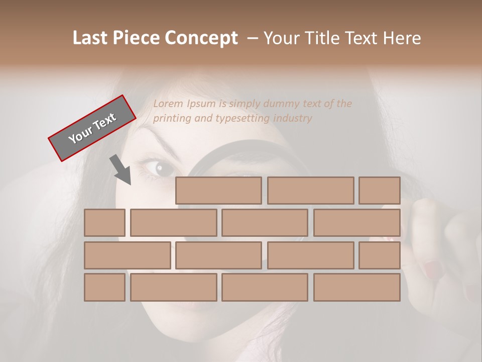 Watching Detail Humor PowerPoint Template
