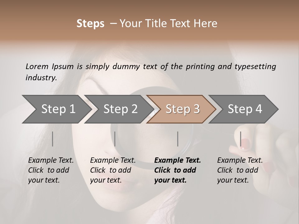 Watching Detail Humor PowerPoint Template