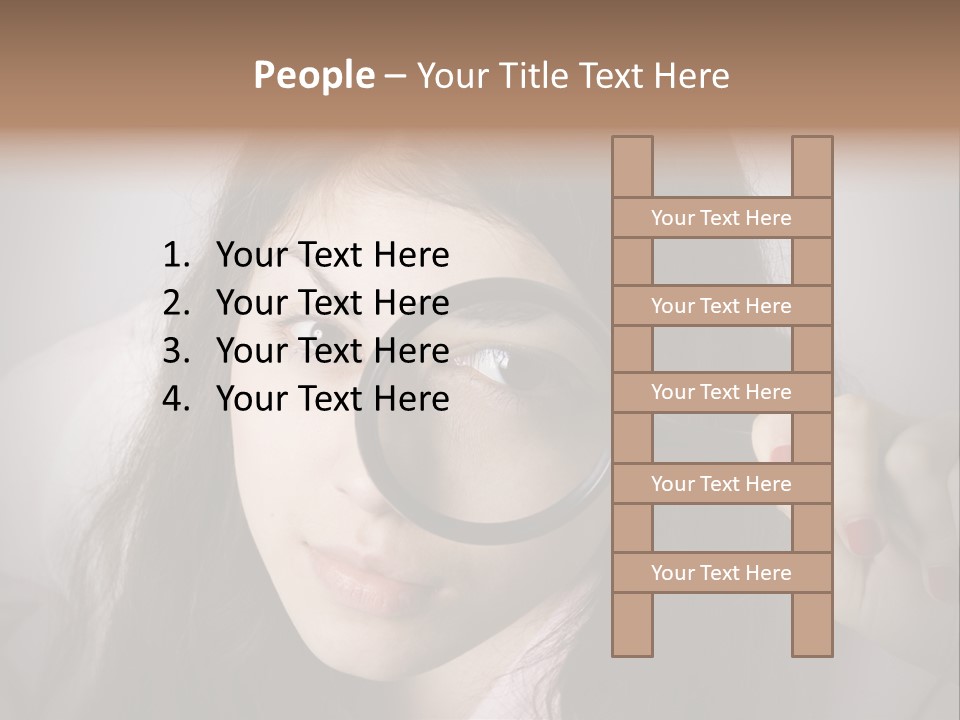 Watching Detail Humor PowerPoint Template