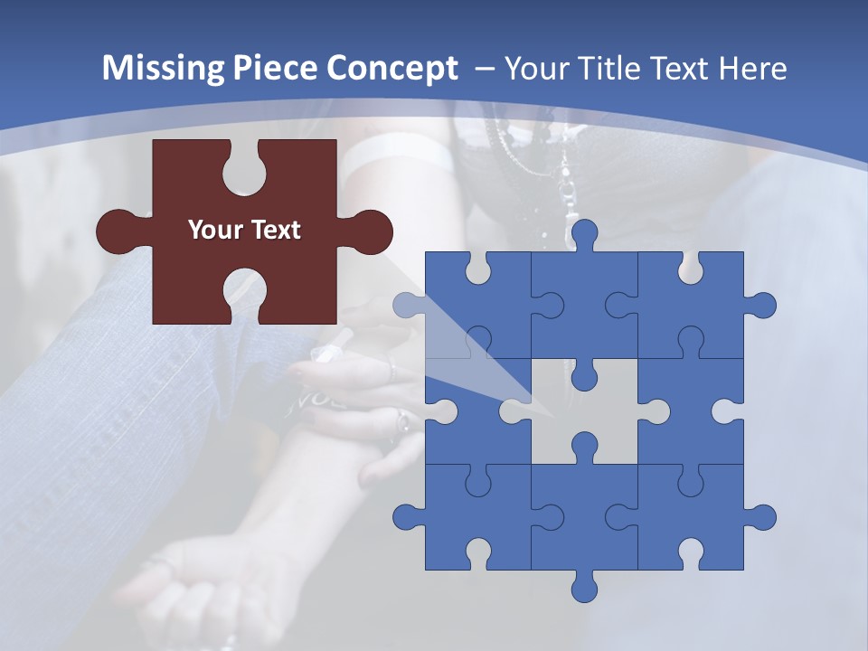 Brunette Needle Syringe PowerPoint Template