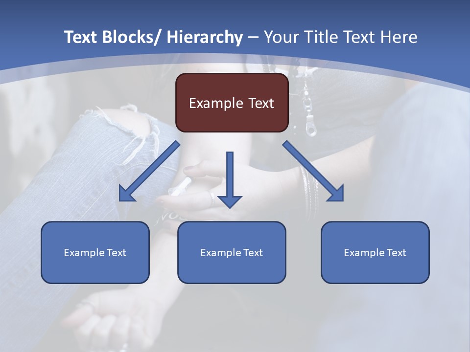 Brunette Needle Syringe PowerPoint Template
