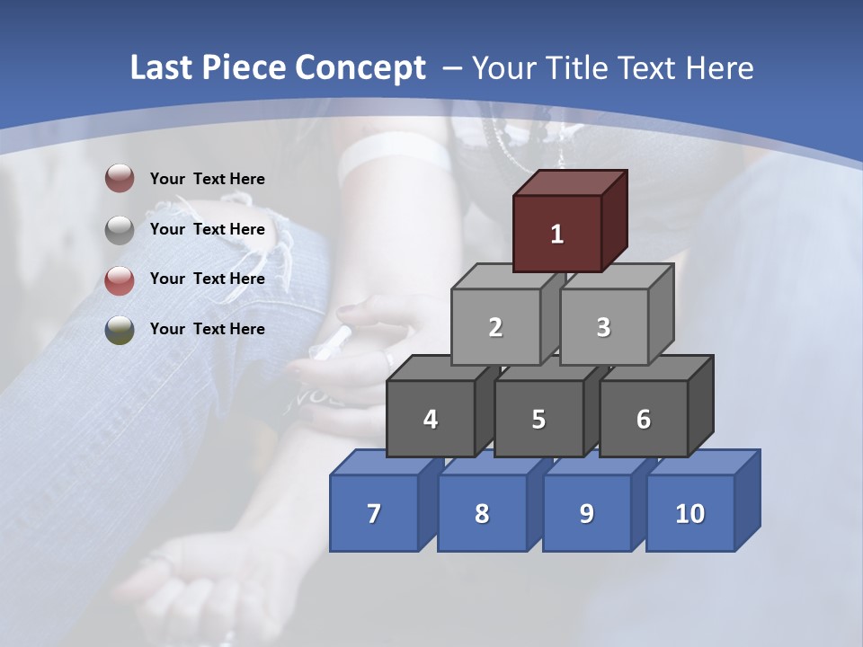 Brunette Needle Syringe PowerPoint Template