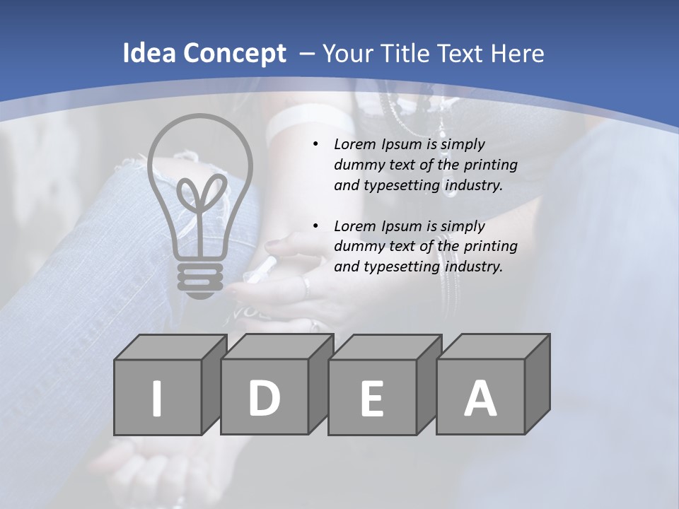 Brunette Needle Syringe PowerPoint Template
