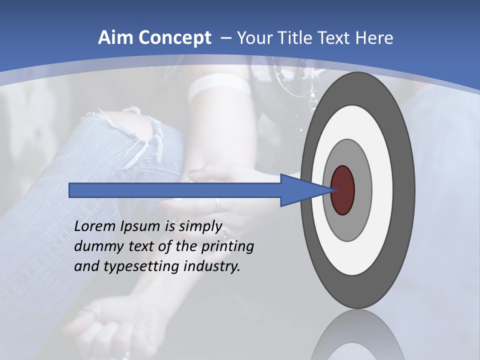 Brunette Needle Syringe PowerPoint Template