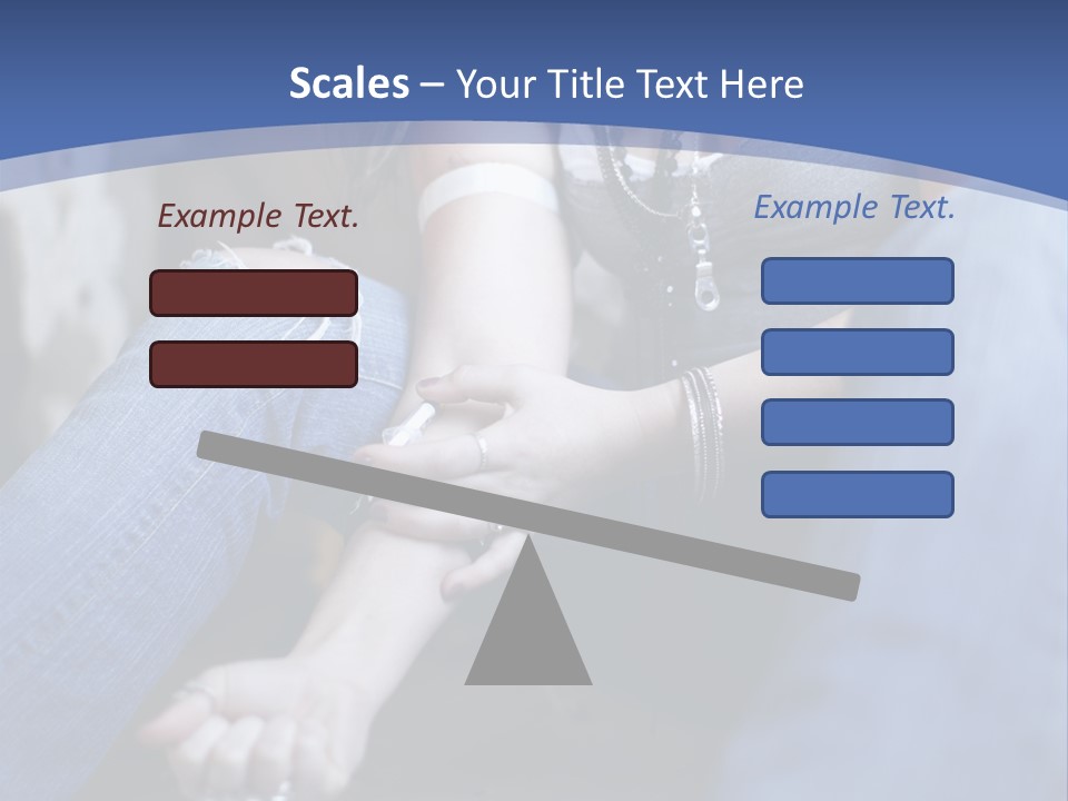 Brunette Needle Syringe PowerPoint Template