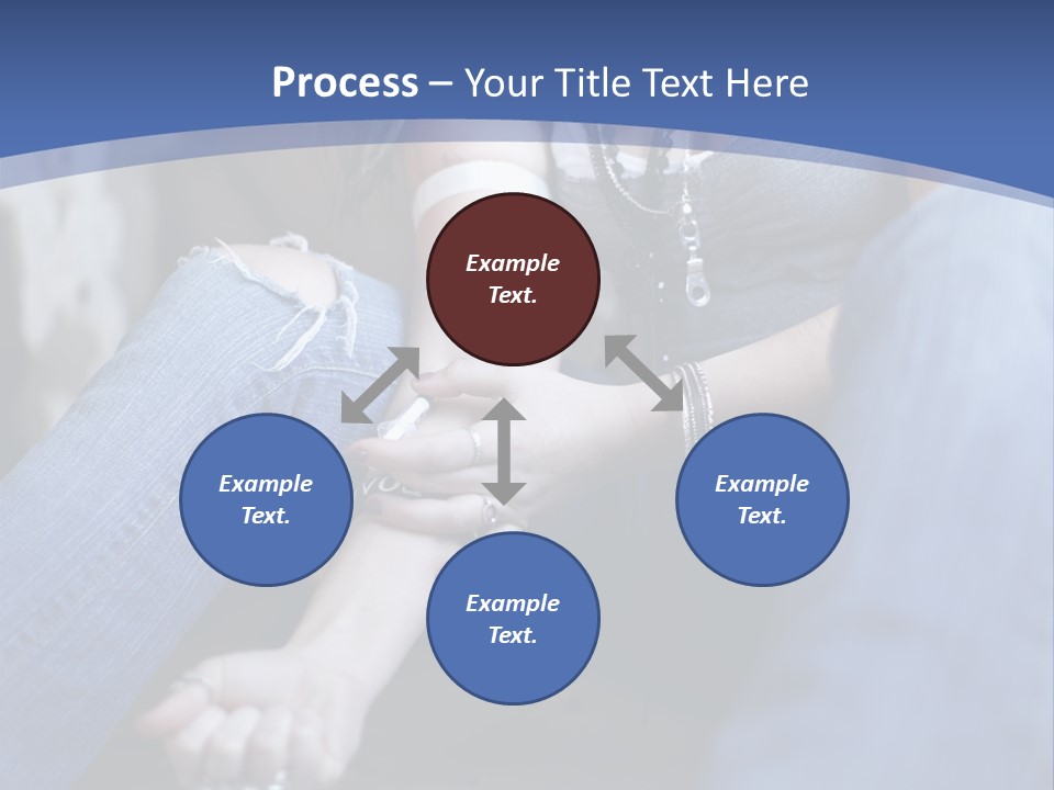 Brunette Needle Syringe PowerPoint Template