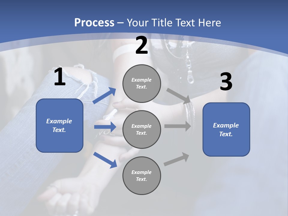 Brunette Needle Syringe PowerPoint Template