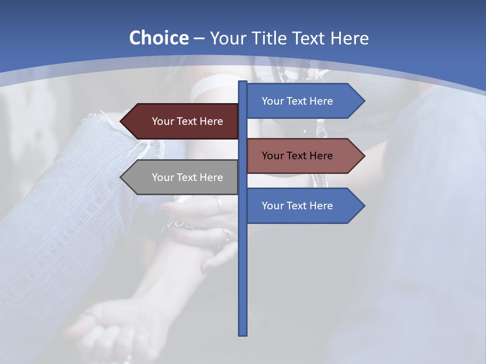 Brunette Needle Syringe PowerPoint Template