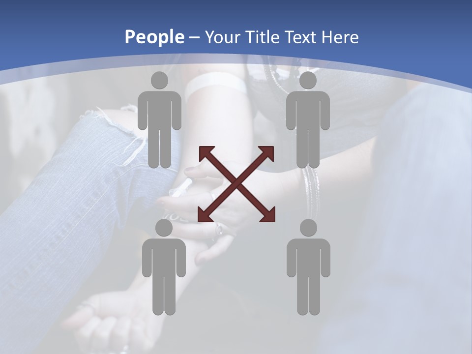 Brunette Needle Syringe PowerPoint Template