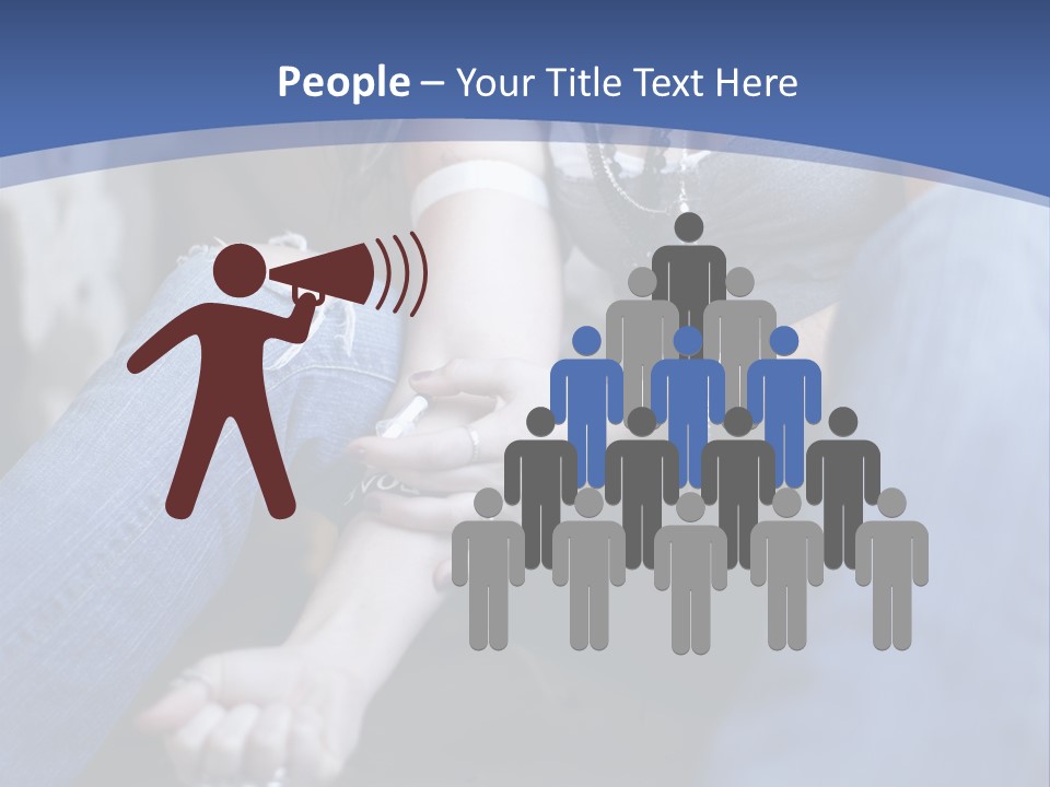 Brunette Needle Syringe PowerPoint Template