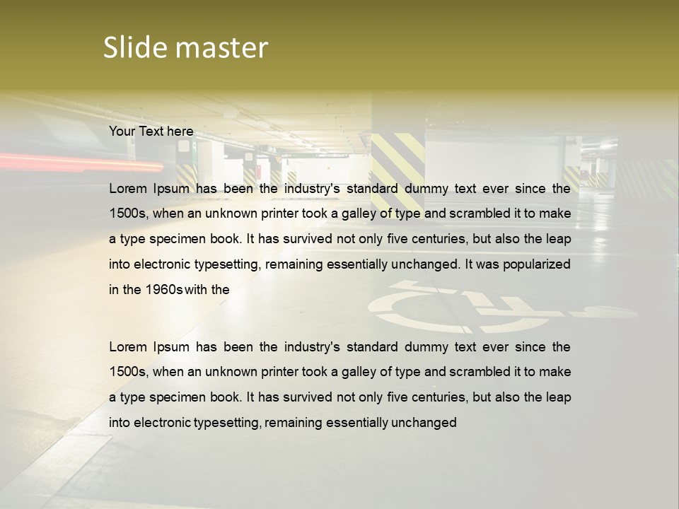 Place Automobile Working PowerPoint Template