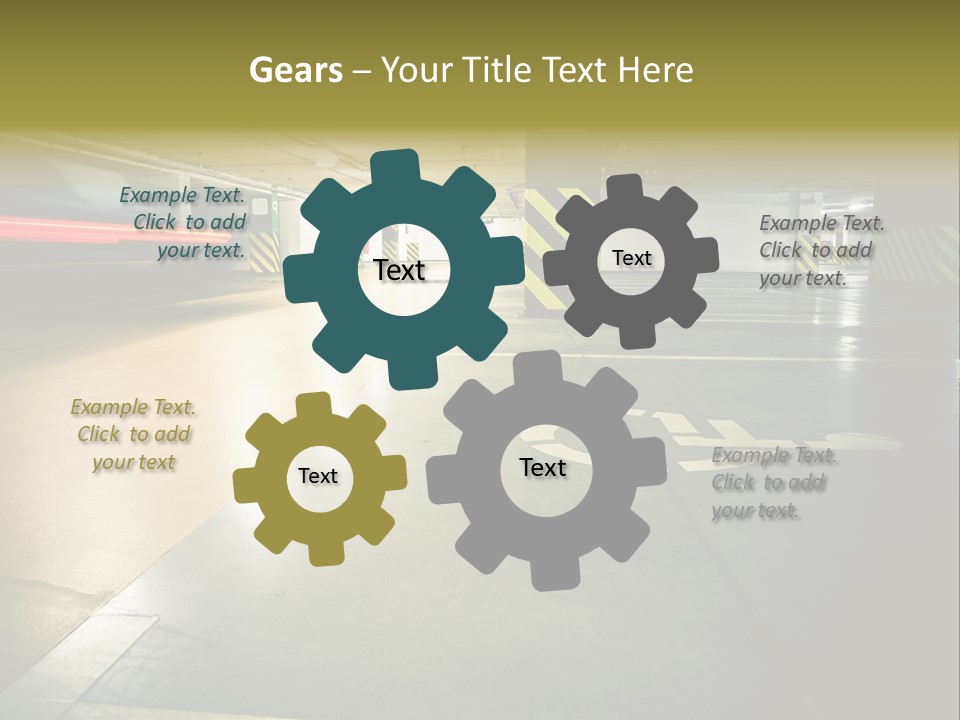 Place Automobile Working PowerPoint Template