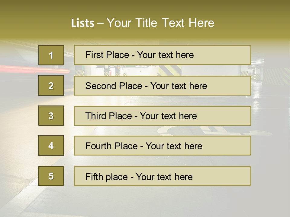 Place Automobile Working PowerPoint Template