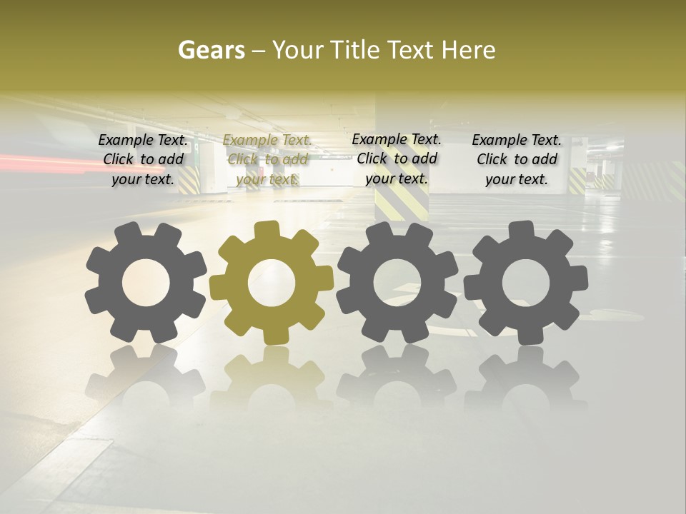 Place Automobile Working PowerPoint Template