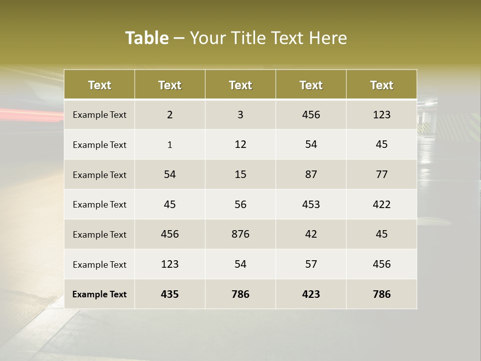 Place Automobile Working PowerPoint Template