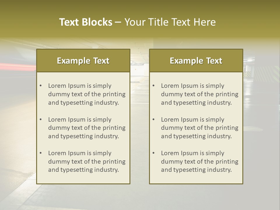 Place Automobile Working PowerPoint Template