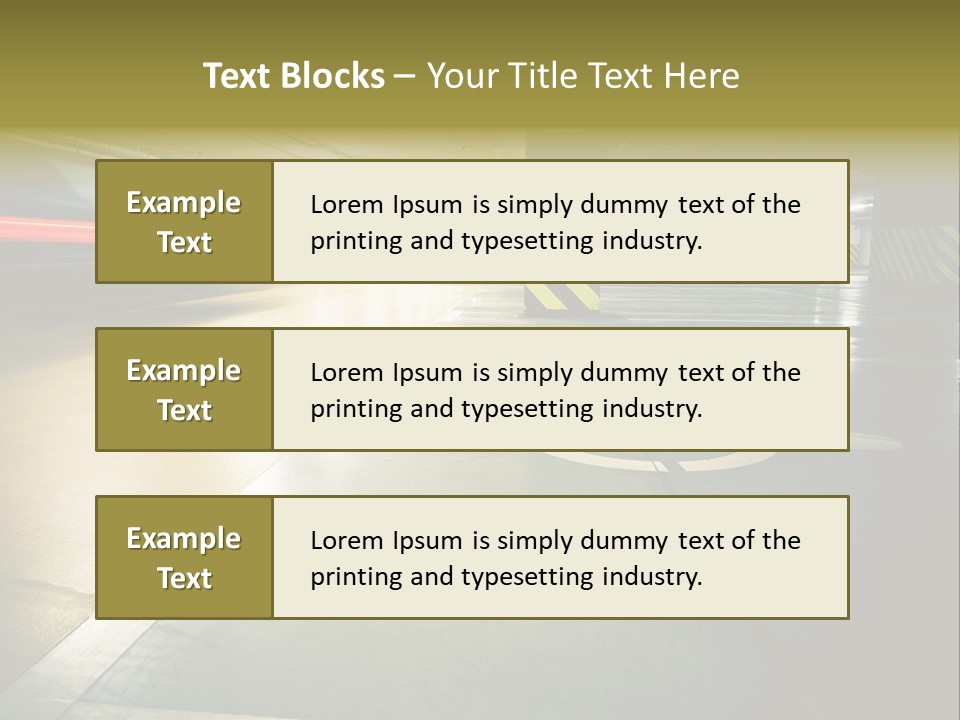 Place Automobile Working PowerPoint Template