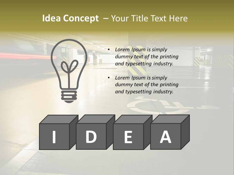 Place Automobile Working PowerPoint Template