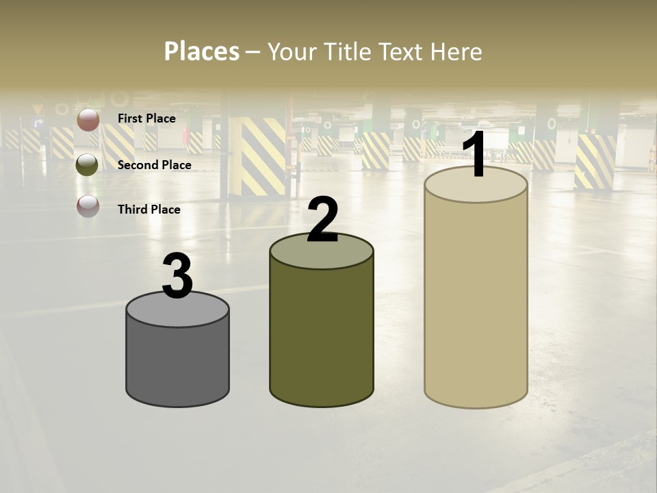 Car Parking In Garage PowerPoint Template