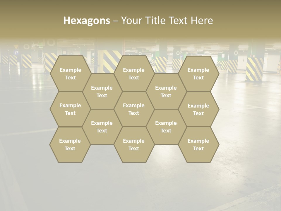 Car Parking In Garage PowerPoint Template