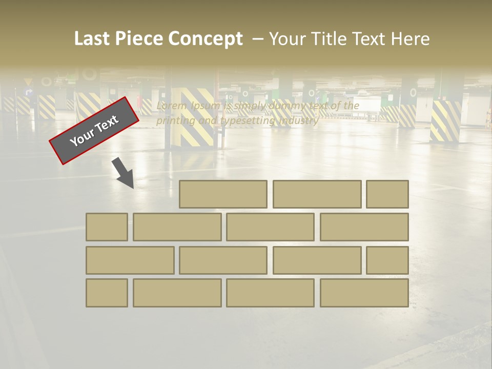 Car Parking In Garage PowerPoint Template