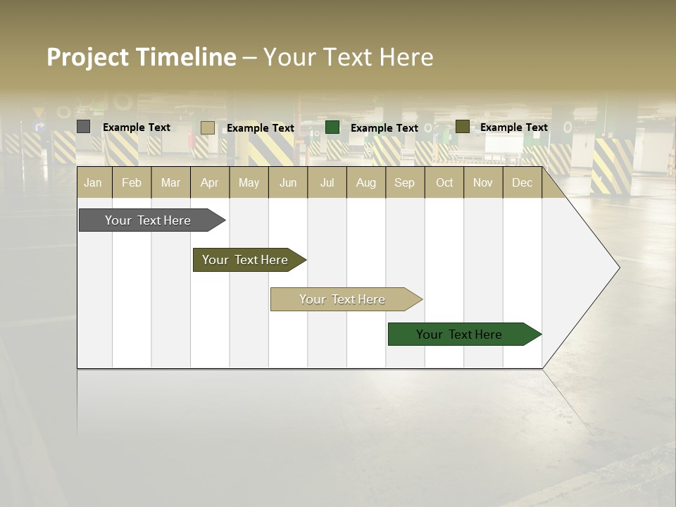 Car Parking In Garage PowerPoint Template
