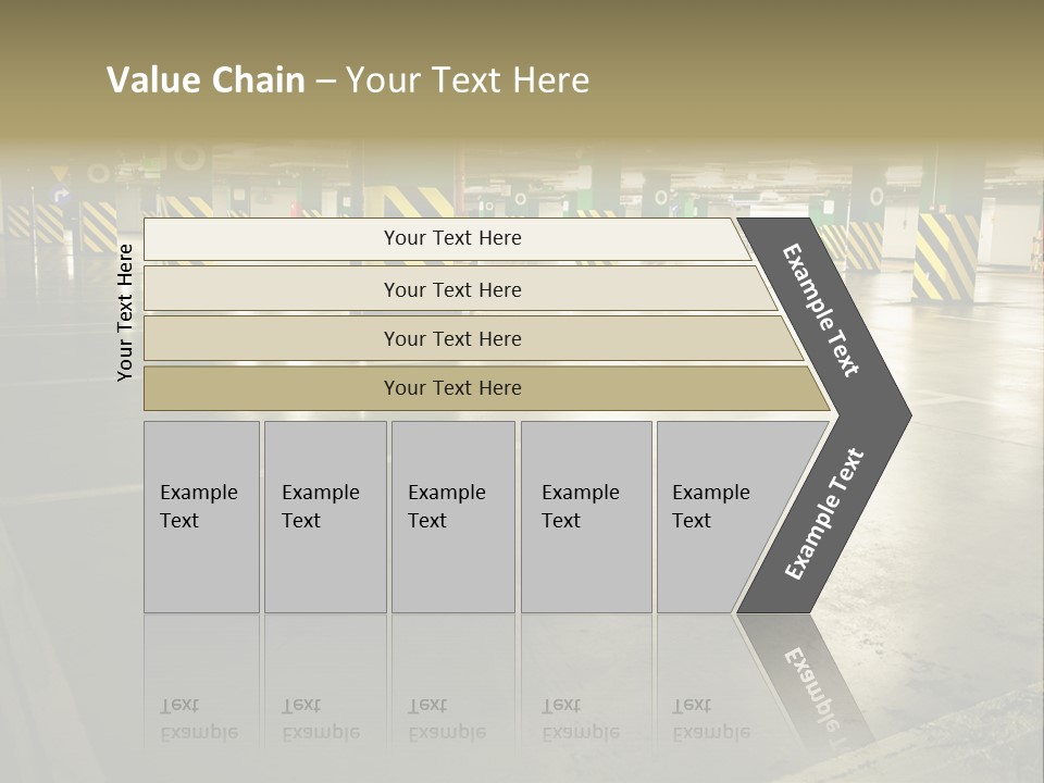 Car Parking In Garage PowerPoint Template