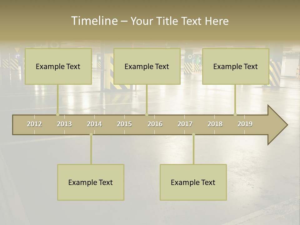 Car Parking In Garage PowerPoint Template