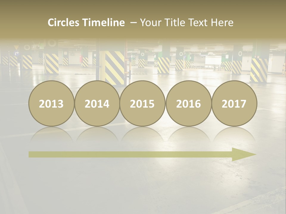 Car Parking In Garage PowerPoint Template