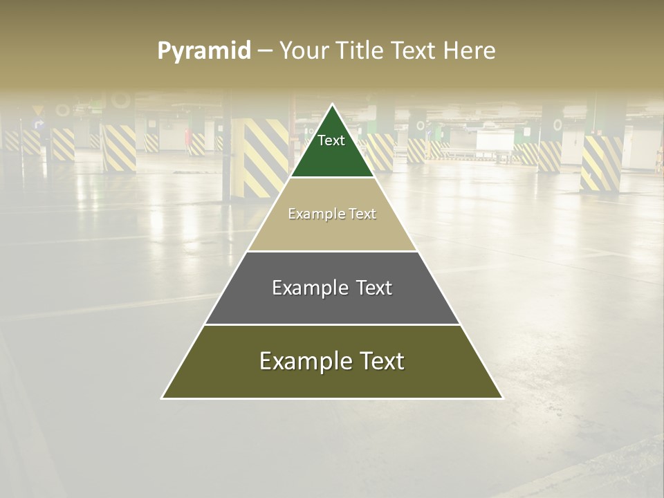 Car Parking In Garage PowerPoint Template