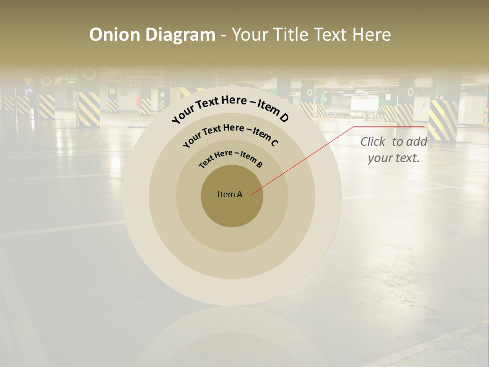 Car Parking In Garage PowerPoint Template