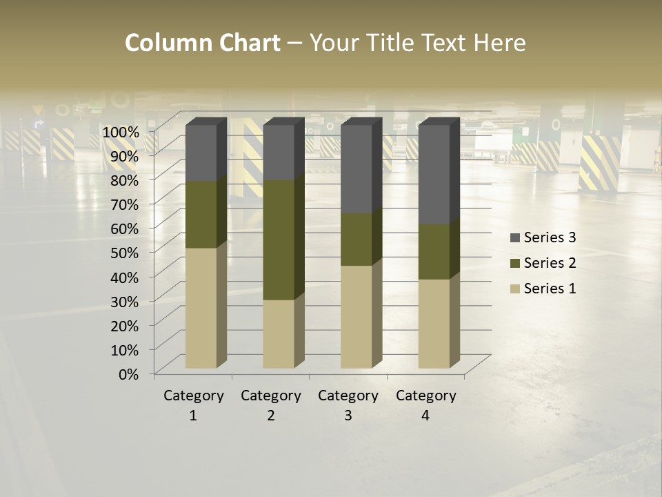 Car Parking In Garage PowerPoint Template