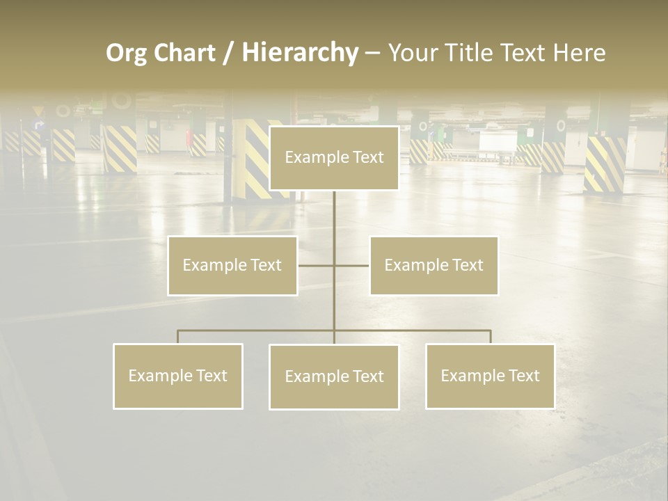Car Parking In Garage PowerPoint Template
