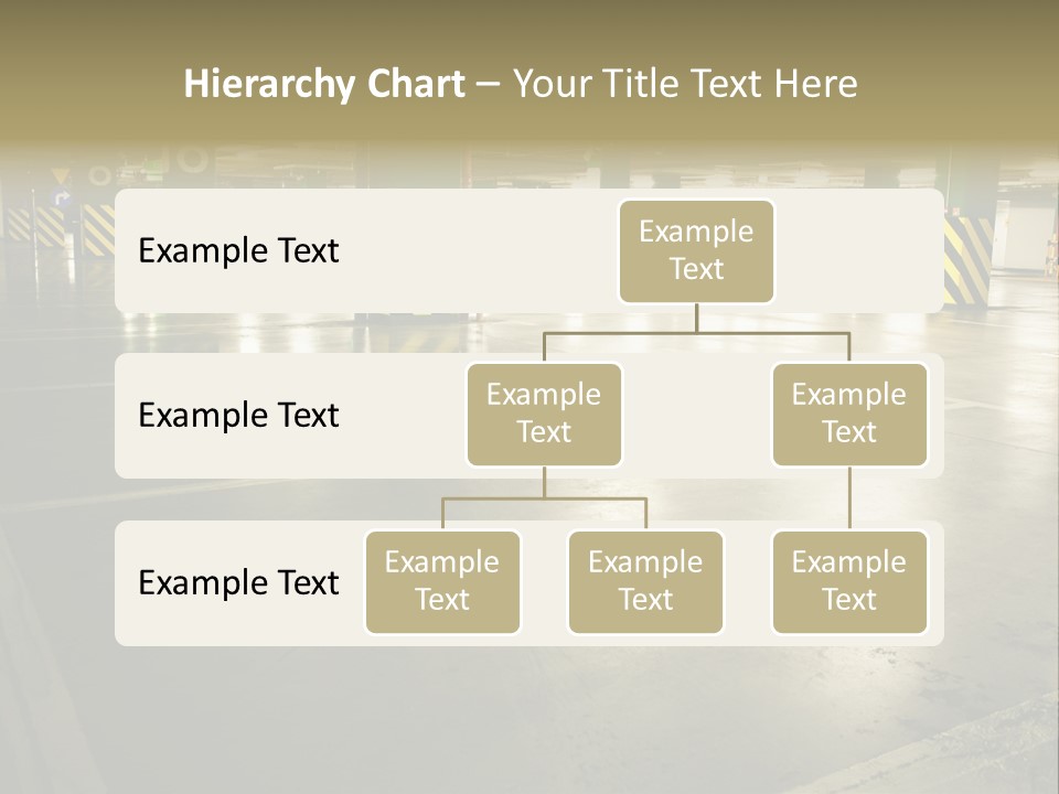 Car Parking In Garage PowerPoint Template