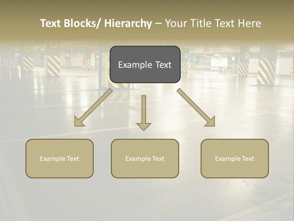 Car Parking In Garage PowerPoint Template