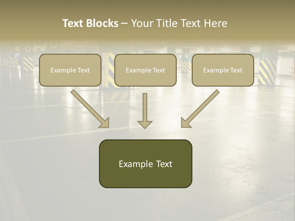 Car Parking In Garage PowerPoint Template