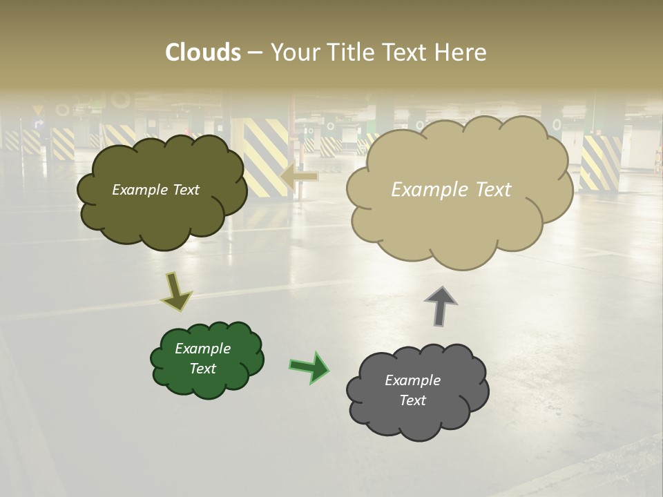 Car Parking In Garage PowerPoint Template