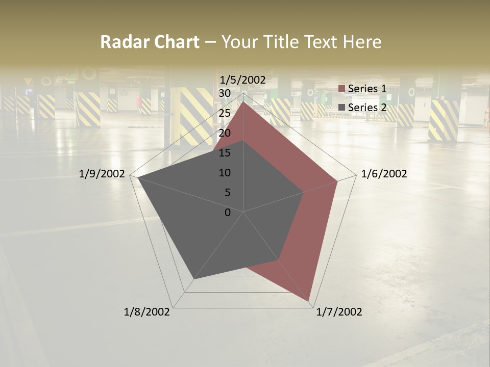 Car Parking In Garage PowerPoint Template