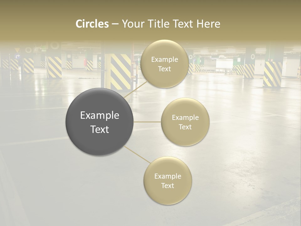 Car Parking In Garage PowerPoint Template