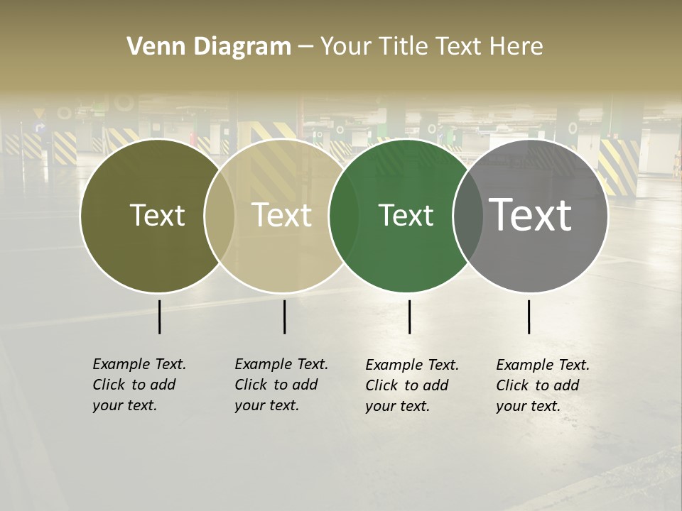 Car Parking In Garage PowerPoint Template