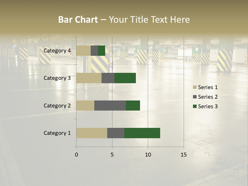Car Parking In Garage PowerPoint Template