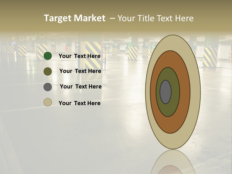 Car Parking In Garage PowerPoint Template